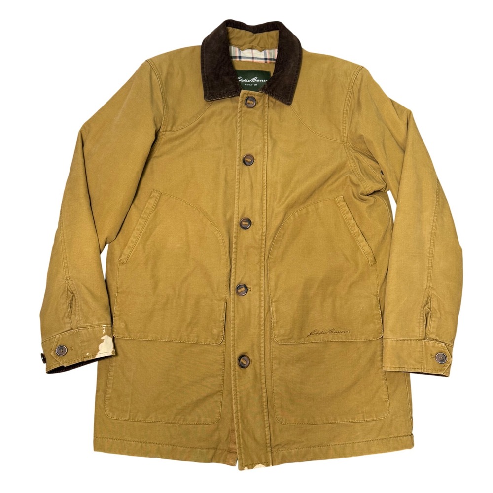 Eddie Bauer Field Chore Barn Jacket Cotton Canvas Heavyweight Men's Size Medium